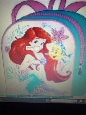 Kids Mermaid Character Backpack - Pink & Teal